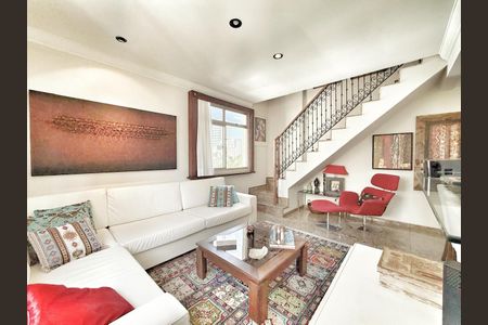 Sala de apartamento à venda com 1 quarto, 110m² em Sion, Belo Horizonte