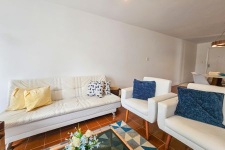 Sala de apartamento para alugar com 3 quartos, 106m² em Vila Julia, Guarujá