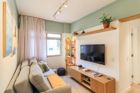 Sala de apartamento à venda com 1 quarto, 42m² em Campo Belo, São Paulo