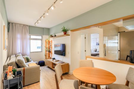 Sala de apartamento à venda com 1 quarto, 42m² em Campo Belo, São Paulo