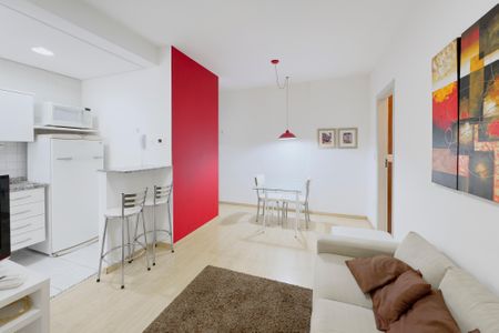 Sala de apartamento para alugar com 1 quarto, 52m² em Parque Residencial Aquarius, São José dos Campos