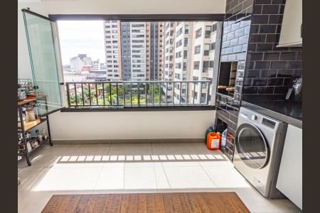 Varanda da Sala de apartamento à venda com 1 quarto, 57m² em Brás, São Paulo