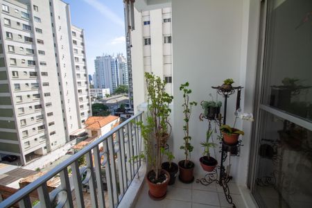 Varanda da Sala de apartamento para alugar com 3 quartos, 72m² em Santo Amaro, São Paulo