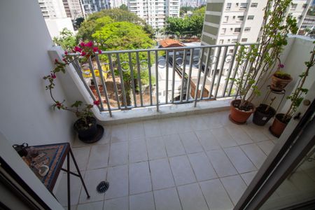 Varanda da Sala de apartamento para alugar com 3 quartos, 72m² em Santo Amaro, São Paulo