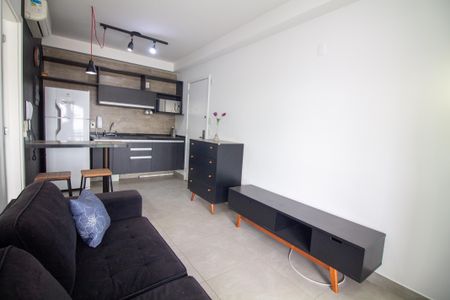 Sala de apartamento à venda com 1 quarto, 43m² em Brooklin, São Paulo