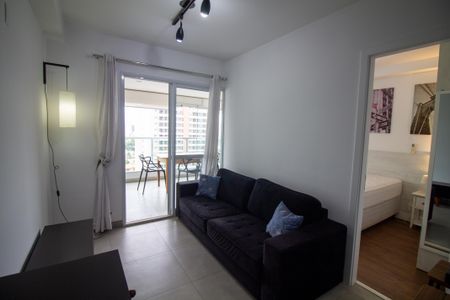 Sala de apartamento à venda com 1 quarto, 43m² em Brooklin, São Paulo