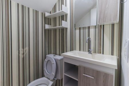 Casa de condomínio para alugar com 75m², 2 quartos e 1 vagaLavabo