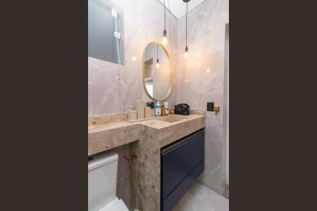 Casa de condomínio à venda com 90m², 3 quartos e 2 vagasBanheiro Social 2