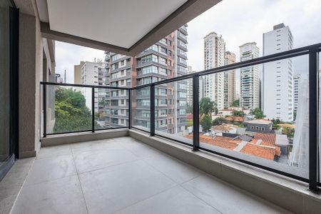 Varanda da Sala de apartamento à venda com 2 quartos, 59m² em Jardins, São Paulo