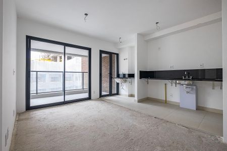 Sala/Cozinha de apartamento à venda com 2 quartos, 59m² em Jardins, São Paulo
