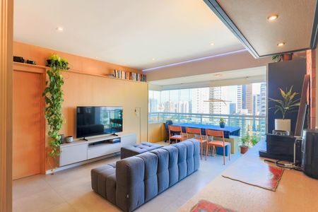 Sala de apartamento à venda com 1 quarto, 60m² em Campo Belo, São Paulo