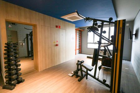 Área comum de kitnet/studio para alugar com 1 quarto, 28m² em Brooklin, São Paulo