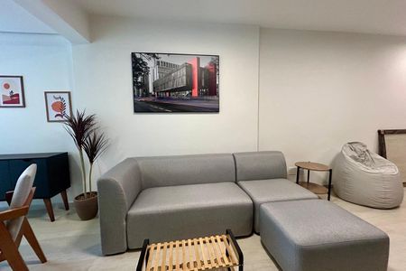 Sala de apartamento à venda com 1 quarto, 53m² em Indianópolis, São Paulo