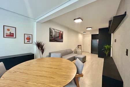 Sala de apartamento à venda com 1 quarto, 53m² em Indianópolis, São Paulo