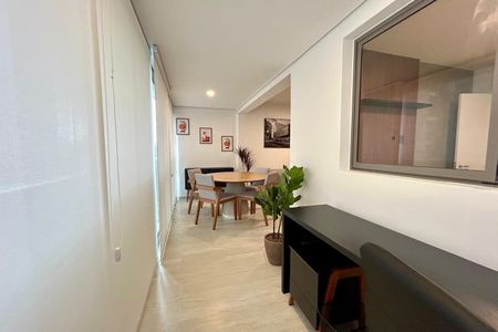 Sala de apartamento à venda com 1 quarto, 53m² em Indianópolis, São Paulo