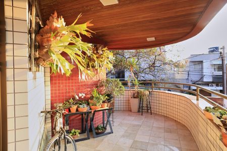 Varanda da Sala de apartamento à venda com 3 quartos, 254m² em Cidade Nova, Belo Horizonte