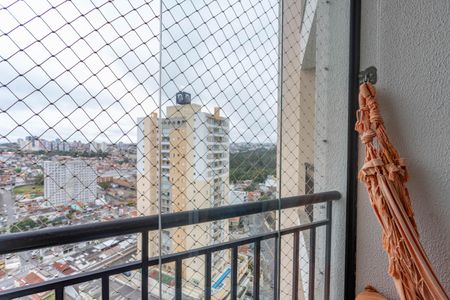 Varanda da sala de apartamento à venda com 2 quartos, 53m² em Baeta Neves, São Bernardo do Campo