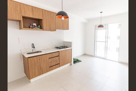 Sala/Cozinha de apartamento para alugar com 1 quarto, 33m² em Belenzinho, São Paulo