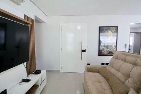 Sala de apartamento para alugar com 3 quartos, 120m² em Balneario Cidade Atlantica, Guarujá