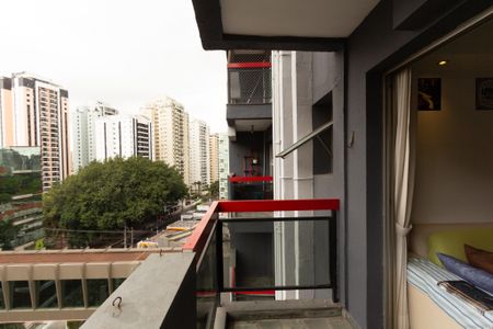Varanda da Sala de apartamento à venda com 2 quartos, 60m² em Vila Olímpia, São Paulo
