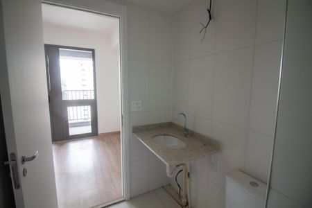 Banheiro de kitnet/studio à venda com 1 quarto, 27m² em Brooklin Paulista, São Paulo