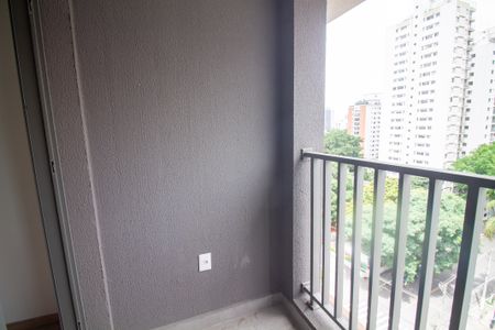 Varanda Studio de kitnet/studio para alugar com 1 quarto, 27m² em Brooklin Paulista, São Paulo