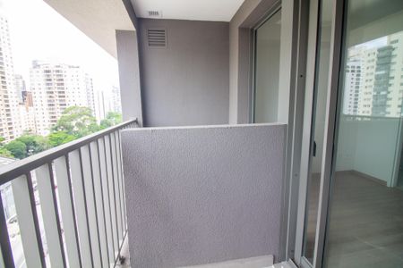 Varanda Studio de kitnet/studio para alugar com 1 quarto, 27m² em Brooklin Paulista, São Paulo
