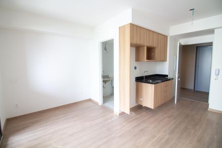 Sala / Quarto - Studio de kitnet/studio à venda com 1 quarto, 27m² em Brooklin Paulista, São Paulo