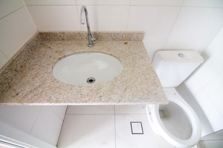 Banheiro de kitnet/studio à venda com 1 quarto, 27m² em Brooklin Paulista, São Paulo