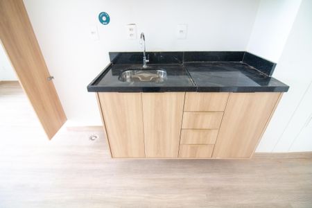 Cozinha - Armários de kitnet/studio à venda com 1 quarto, 27m² em Brooklin Paulista, São Paulo