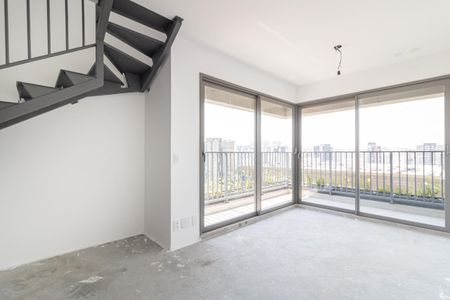 Sala de apartamento à venda com 1 quarto, 74m² em Indianópolis, São Paulo