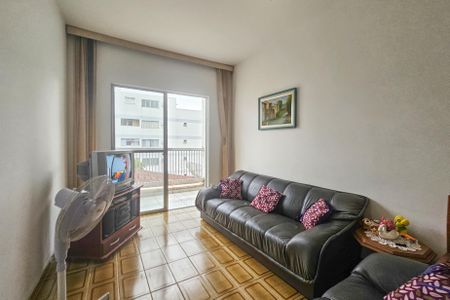 Sala de apartamento para alugar com 1 quarto, 50m² em Jardim Tres Marias, Guarujá