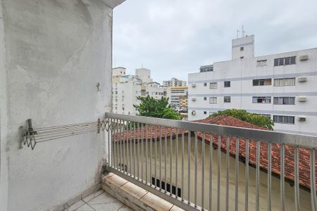 Varanda de apartamento para alugar com 1 quarto, 50m² em Jardim Tres Marias, Guarujá