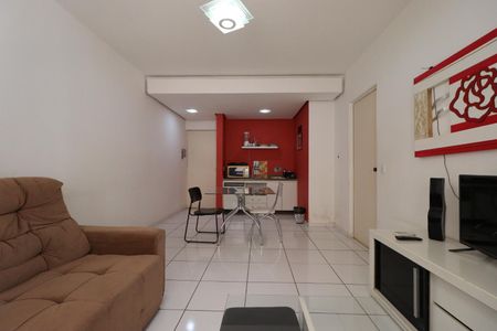 Sala de apartamento para alugar com 1 quarto, 50m² em Centro, Ribeirão Preto