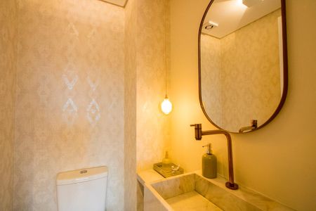 Lavabo de apartamento à venda com 2 quartos, 76m² em Vila Gilda, Santo André