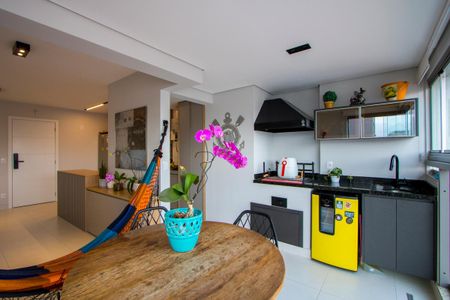 Varanda da Sala de apartamento à venda com 2 quartos, 76m² em Vila Gilda, Santo André