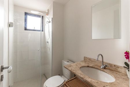 Banheiro de kitnet/studio à venda com 1 quarto, 26m² em Santa Ifigênia, São Paulo