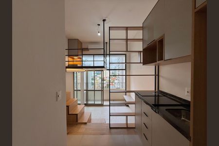 Studio à venda com 32m², 1 quarto e sem vagaCozinha  