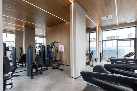 Studio para alugar com 28m², 1 quarto e sem vaga Studio para alugar com 28m², 1 quarto e sem vagaÁrea comum - Academia