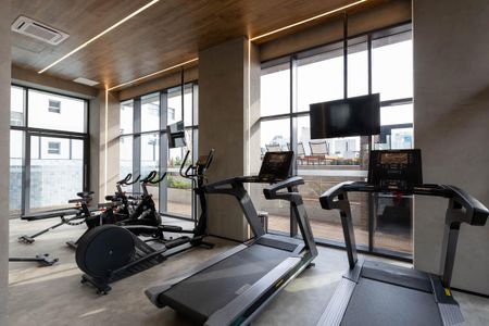 Studio para alugar com 28m², 1 quarto e sem vaga Studio para alugar com 28m², 1 quarto e sem vagaÁrea comum - Academia