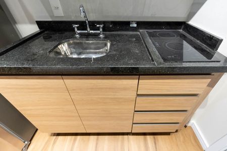 Studio para alugar com 28m², 1 quarto e sem vaga Studio para alugar com 28m², 1 quarto e sem vagaCozinha