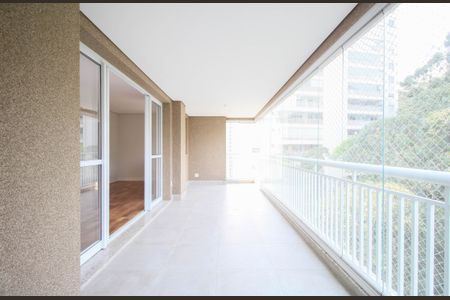 Varanda da Sala de apartamento para alugar com 3 quartos, 138m² em Vila Andrade, São Paulo