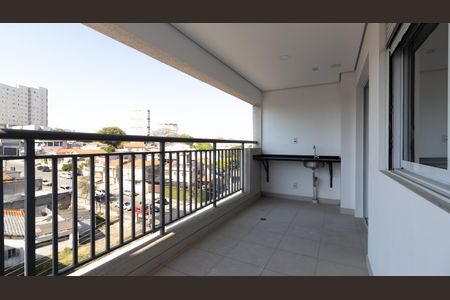 Sacada da Sala de apartamento à venda com 2 quartos, 63m² em Vila Guilhermina, São Paulo