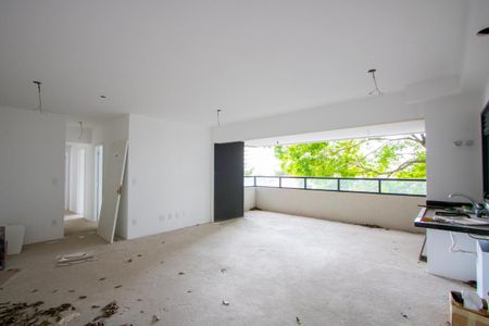 Sala/Cozinha/Varanda gourmet de apartamento à venda com 3 quartos, 104m² em Vila Assunção, Santo André