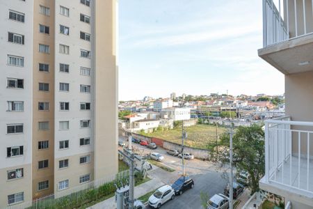 Vista do Quarto de apartamento para alugar com 1 quarto, 27m² em Jardim Itacolomi, São Paulo