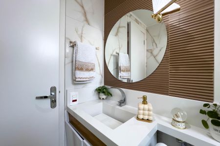 Apartamento à venda com 55m², 2 quartos e 1 vaga Apartamento à venda com 55m², 2 quartos e 1 vagaBanheiro Social