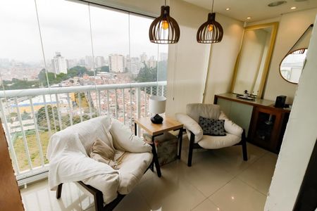 Varanda da Sala de apartamento à venda com 2 quartos, 63m² em Fazenda Morumbi, São Paulo