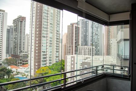 Vista da Sacada de apartamento à venda com 1 quarto, 35m² em Jardim das Acacias, São Paulo