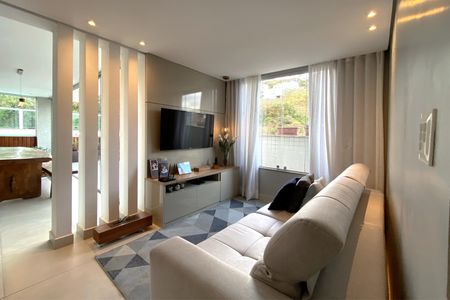 Sala de Estar de apartamento à venda com 4 quartos, 260m² em Buritis, Belo Horizonte