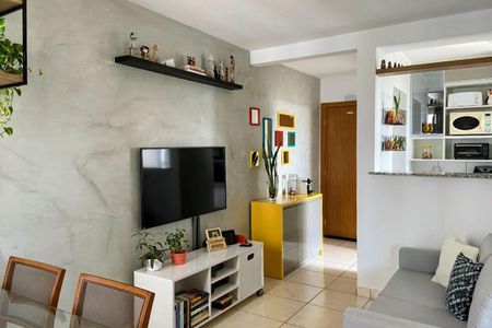 Sala de apartamento à venda com 2 quartos, 50m² em Castelo, Belo Horizonte